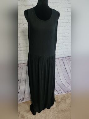 Hount XL Black Maxi Dress with Drop Waist